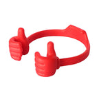 Thumbs up holder for mobile phone