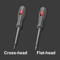 2-in-1 strong magnetic screwdriver with high torque Electricity detector