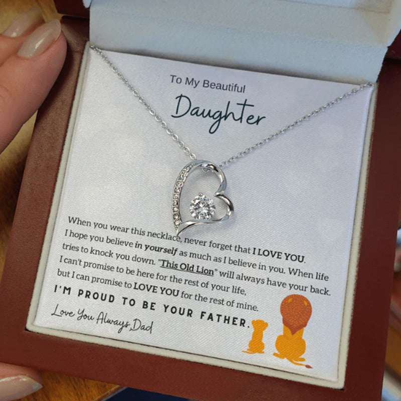 To my daughter Necklace from dad