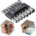 Power-driven socket wrench 14-piece set