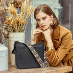 Versatile leather crossbody bag for women
