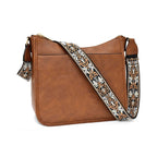 Versatile leather crossbody bag for women