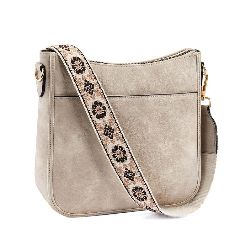 Versatile leather crossbody bag for women