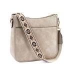 Versatile leather crossbody bag for women
