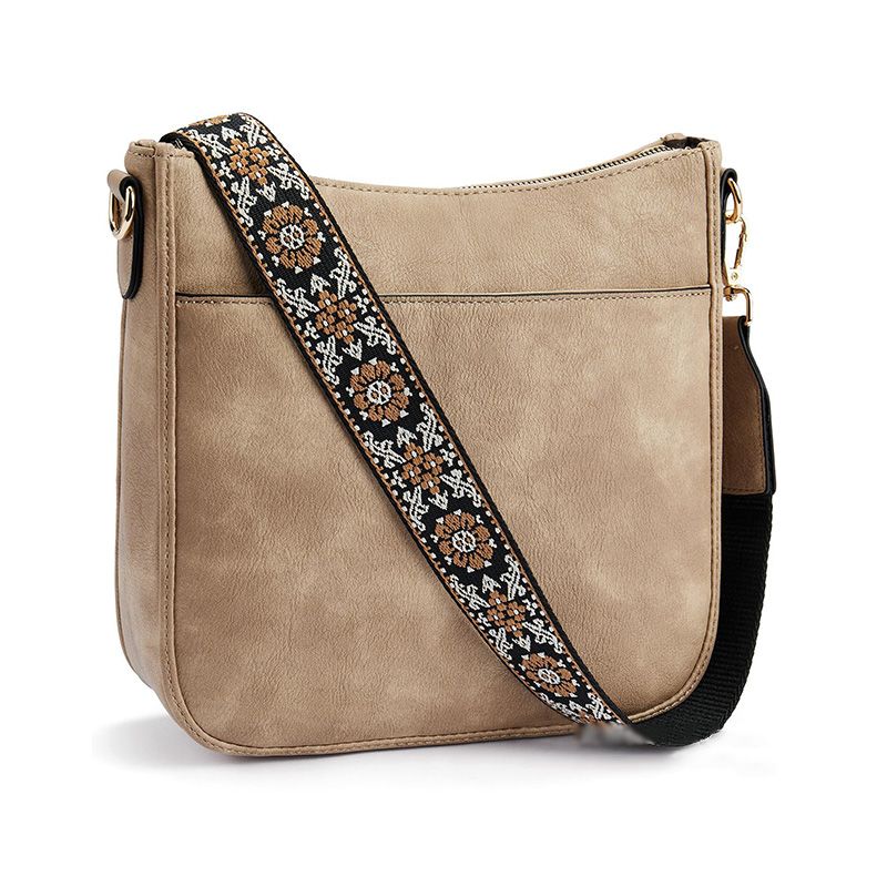 Versatile leather crossbody bag for women