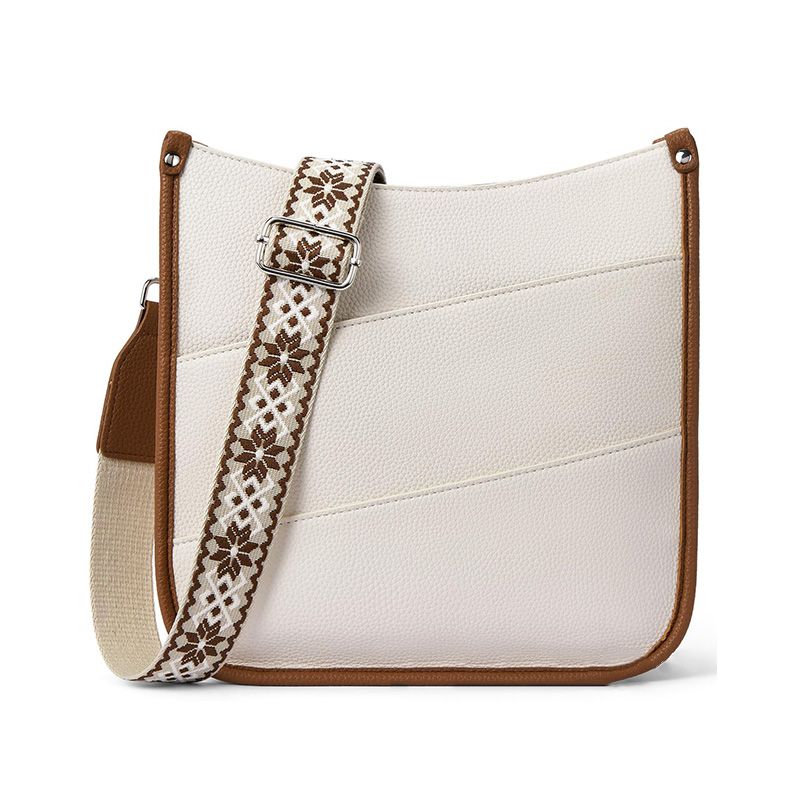 Versatile leather crossbody bag for women