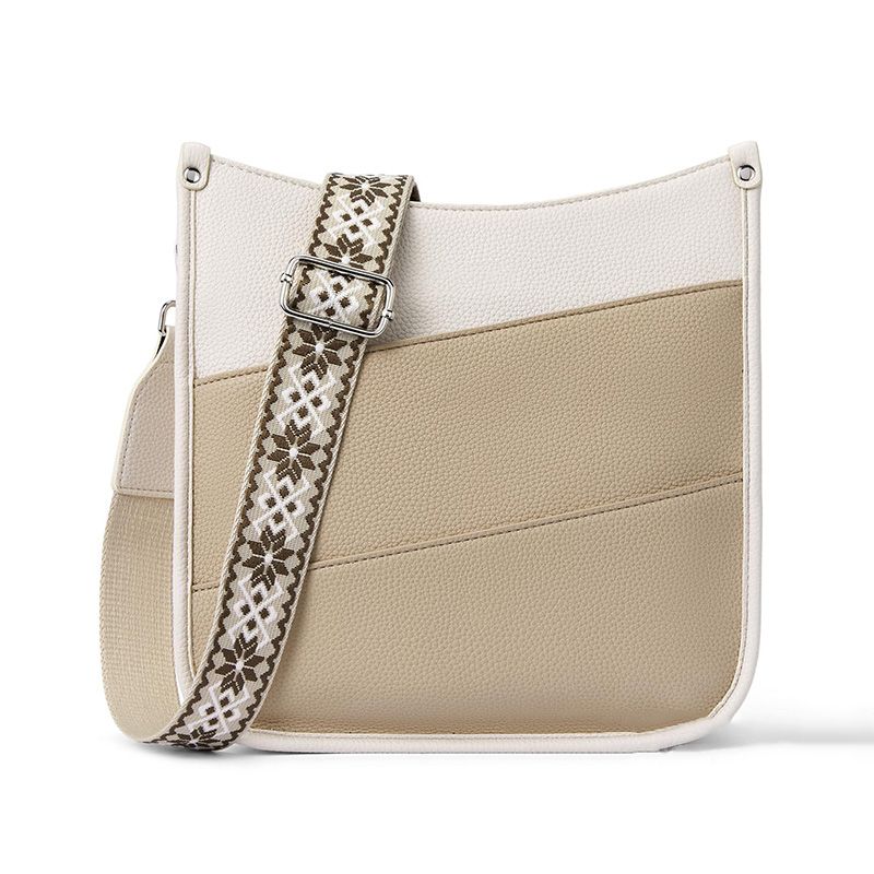 Versatile leather crossbody bag for women