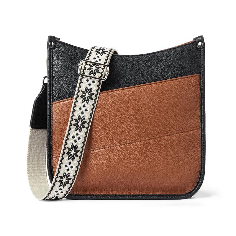 Versatile leather crossbody bag for women