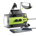 All-in-one solar-powered emergency radio