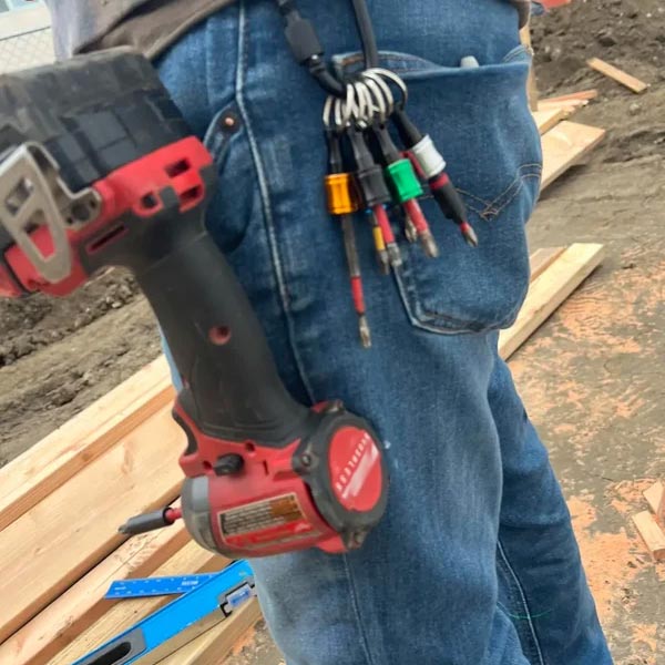 1/4" hex screwdriver bit holder key rings
