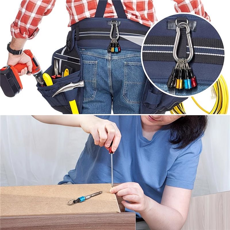 1/4" hex screwdriver bit holder key rings