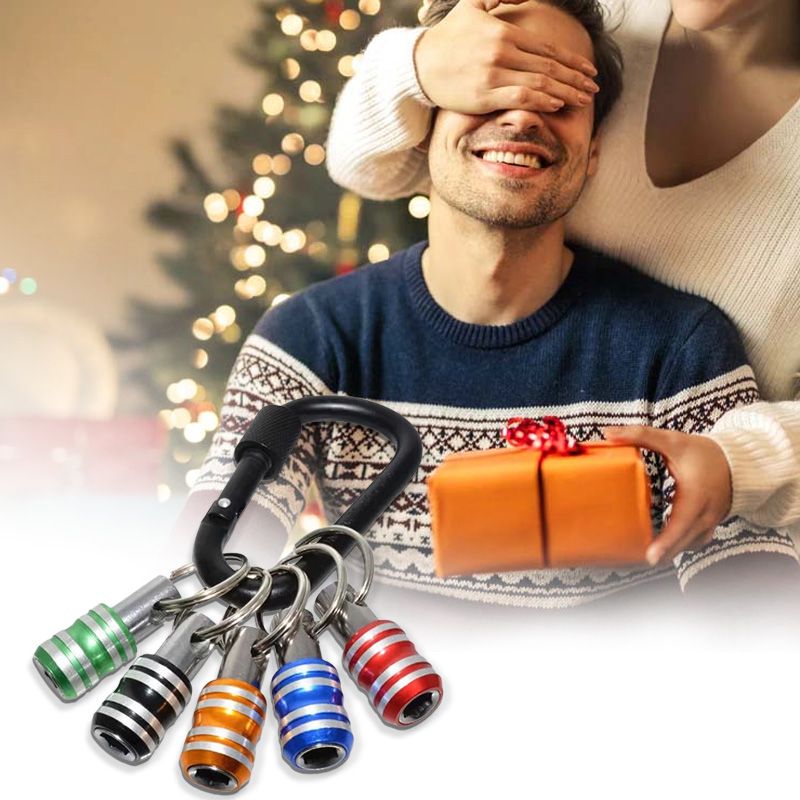 1/4" hex screwdriver bit holder key rings
