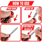 1/4" hex screwdriver bit holder key rings
