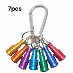 1/4" hex screwdriver bit holder key rings