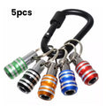 1/4" hex screwdriver bit holder key rings