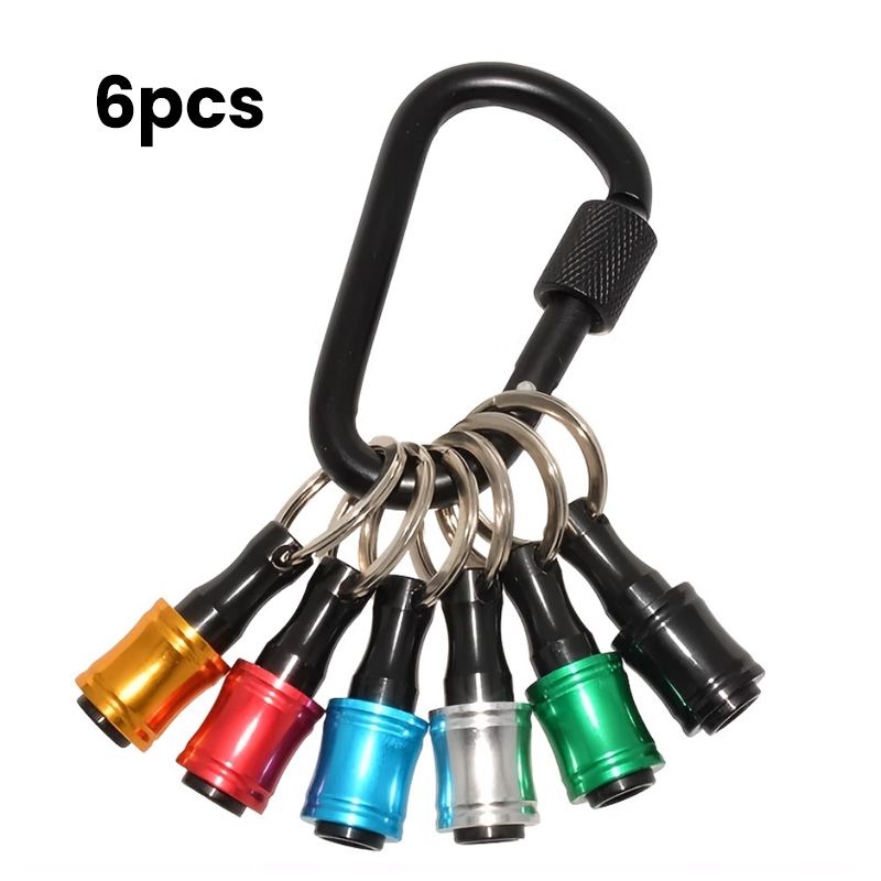 1/4" hex screwdriver bit holder key rings