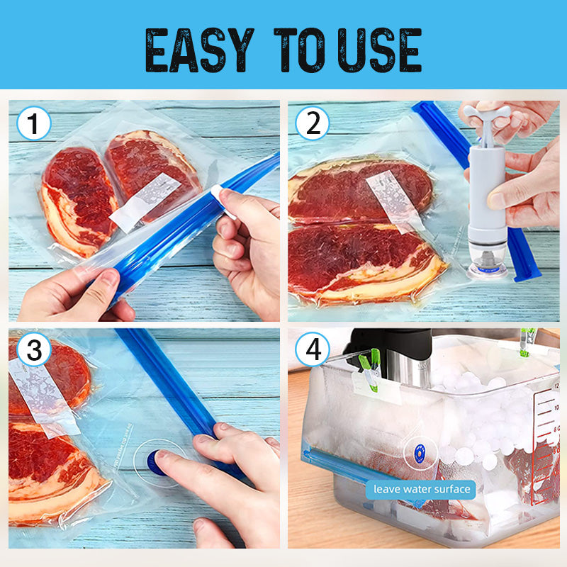 Kitchen vacuum sealing bag set