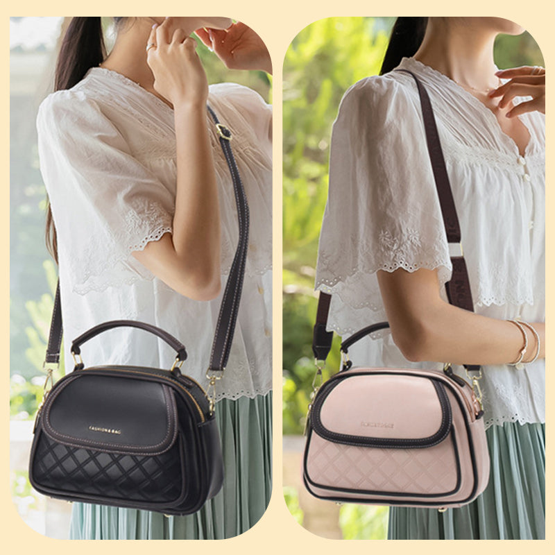 Retro, versatile crossbody bag with large capacity