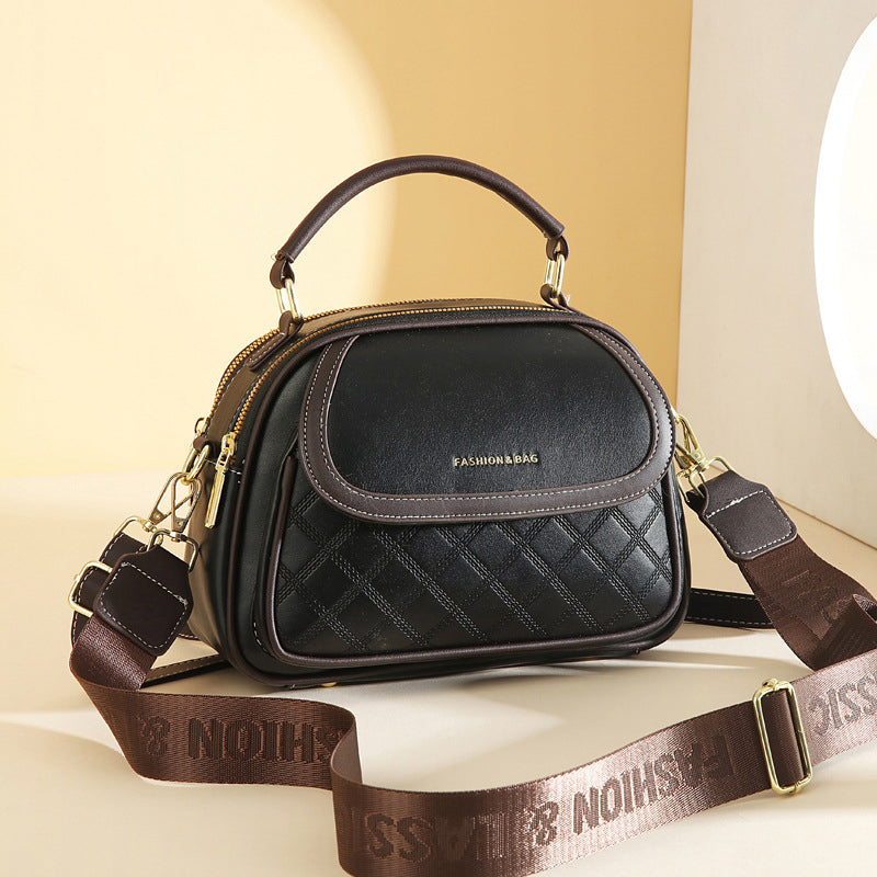 Retro, versatile crossbody bag with large capacity