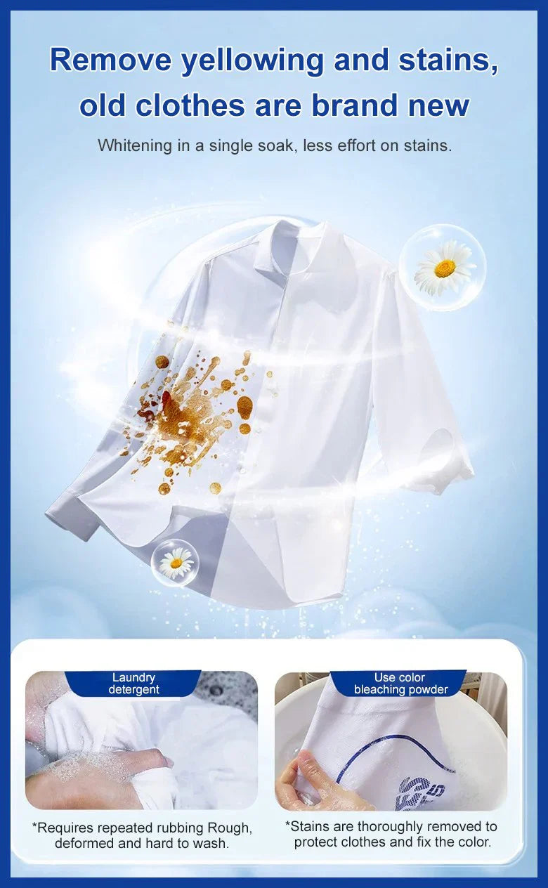 Powerful color-bleaching detergent