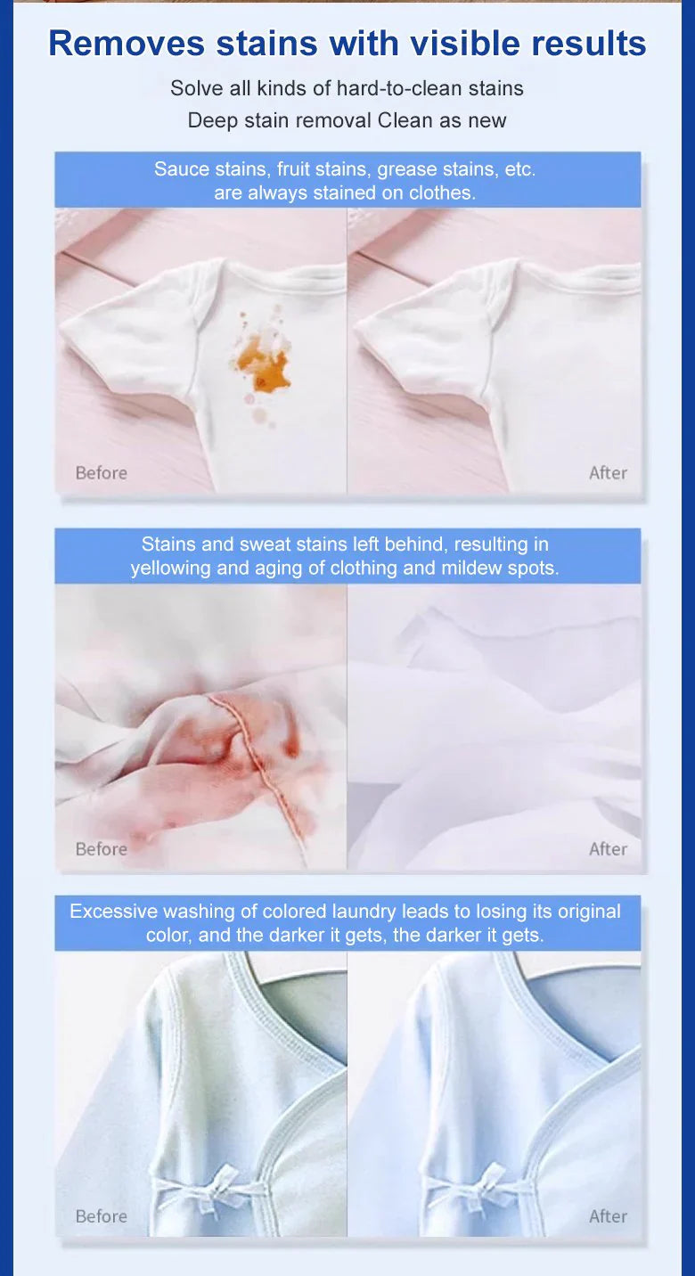 Powerful color-bleaching detergent