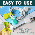 Magnetic cable ties with snap lock