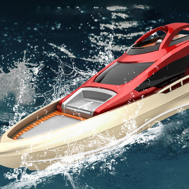 Mini 2.4G RC high-speed boat with LED lights