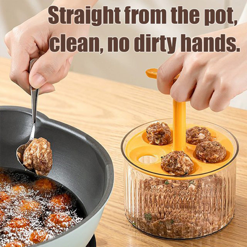 Transparent meatball maker