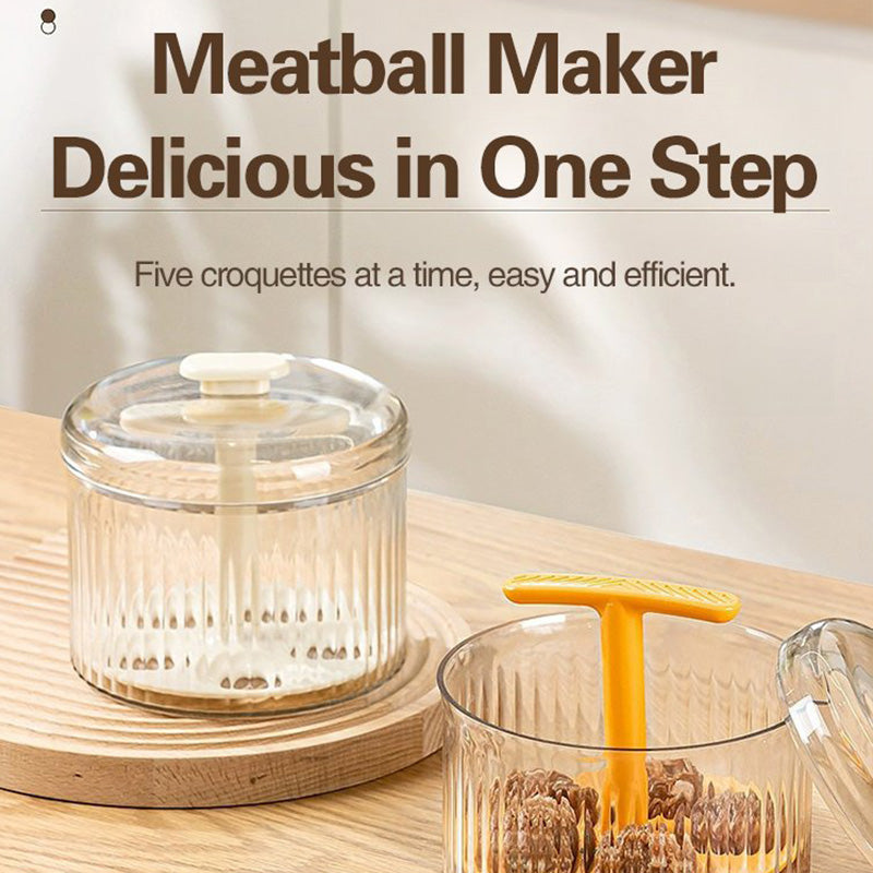 Transparent meatball maker