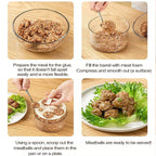 Transparent meatball maker