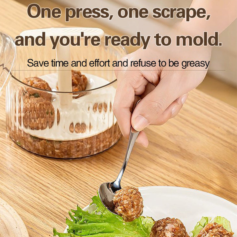 Transparent meatball maker