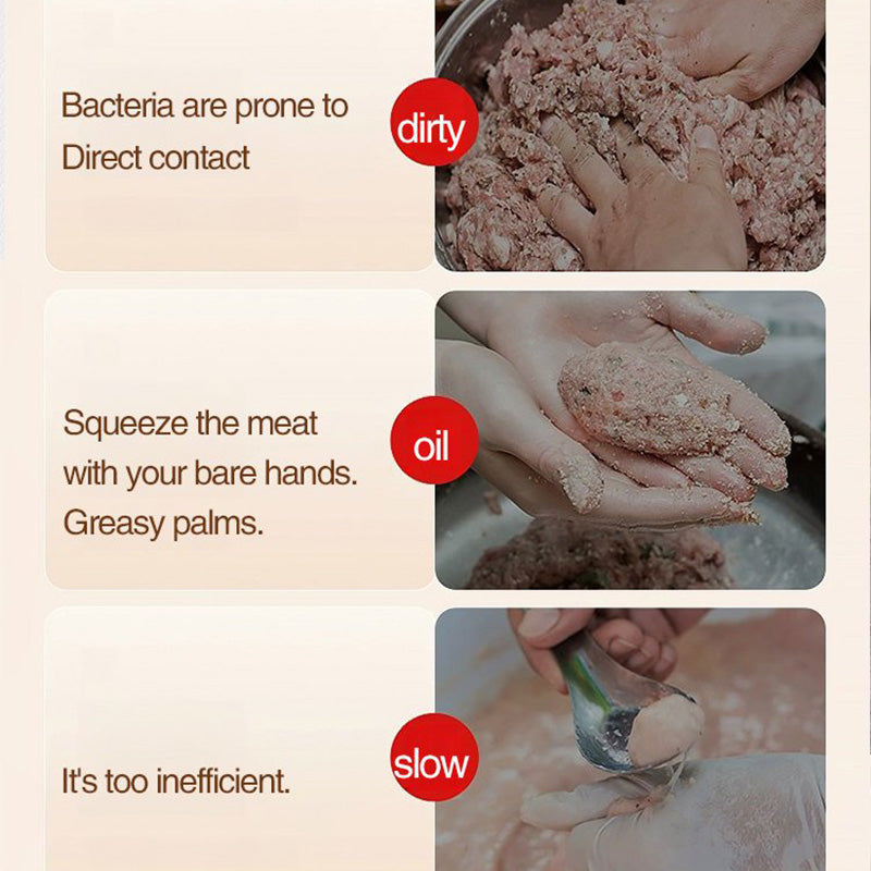 Transparent meatball maker