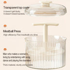 Transparent meatball maker