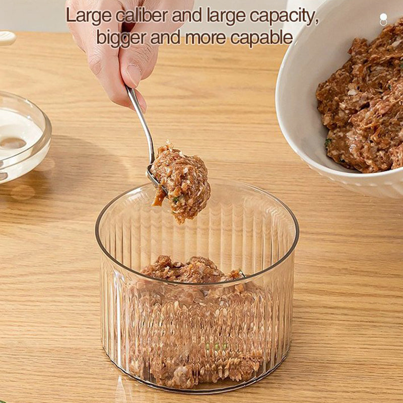 Transparent meatball maker