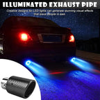 LED exhaust pipe tip – carbon fiber with heat resistant flame effect