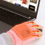 Intelligent heated fingerless gloves