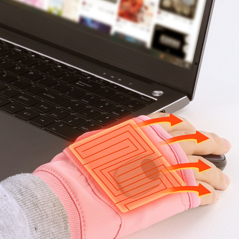 Intelligent heated fingerless gloves