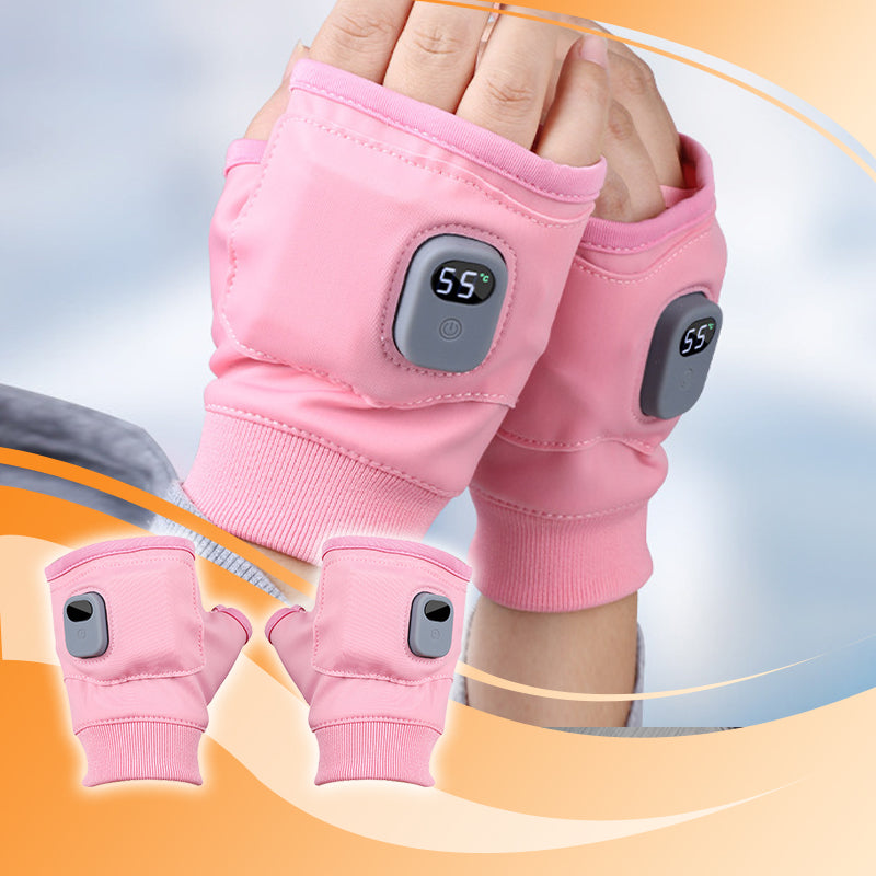 Intelligent heated fingerless gloves