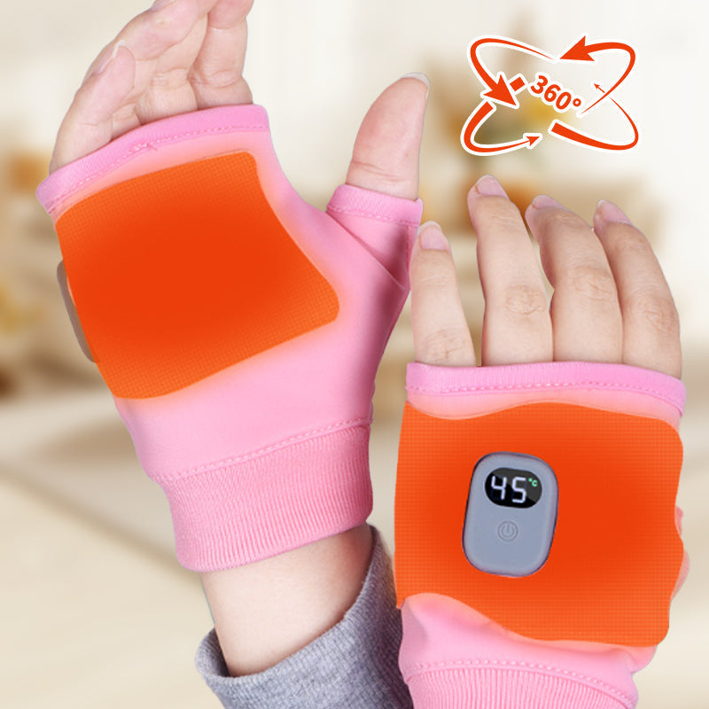 Intelligent heated fingerless gloves