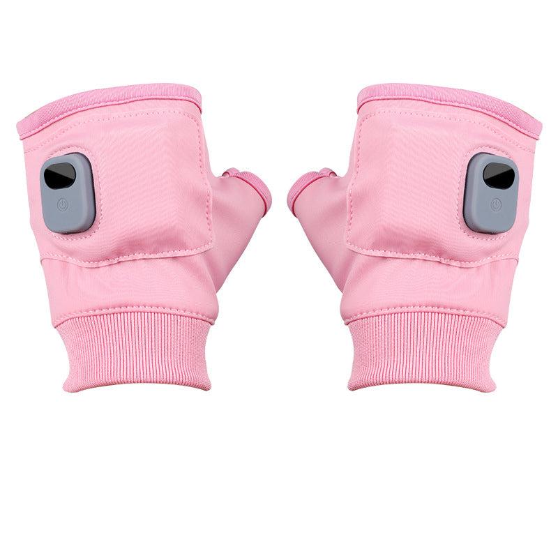 Intelligent heated fingerless gloves
