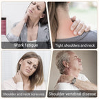 Electric neck and shoulder heating pad with vibration