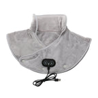 Electric neck and shoulder heating pad with vibration