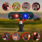 Solar motion sensor outdoor alarms for deterrence