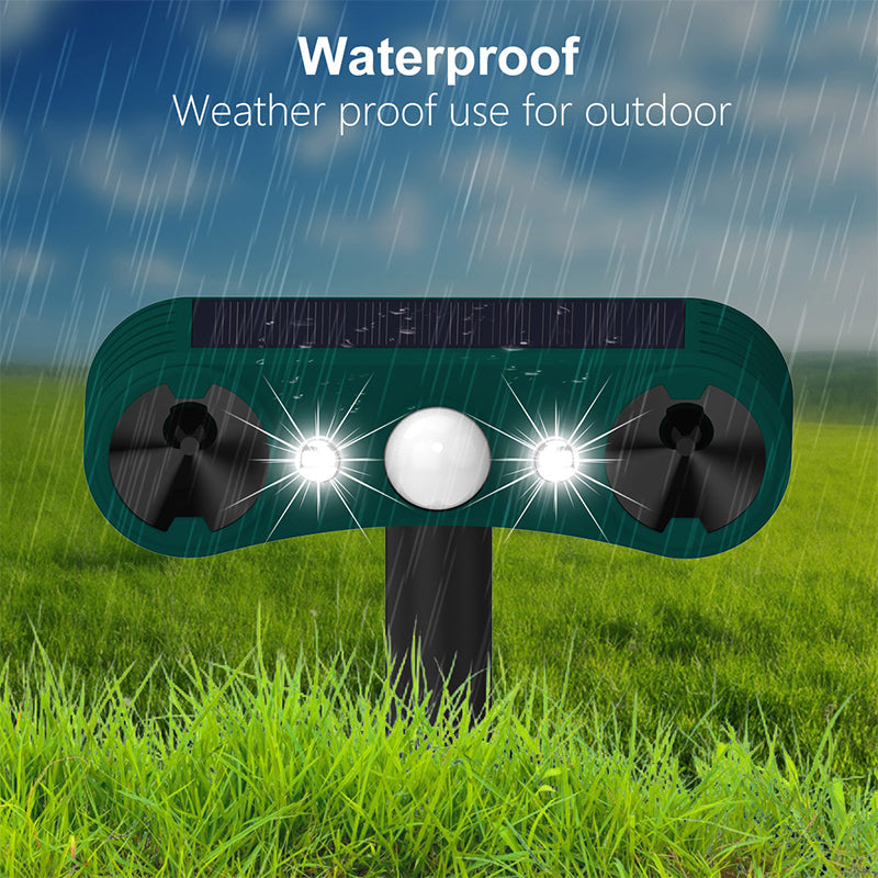 Solar motion sensor outdoor alarms for deterrence