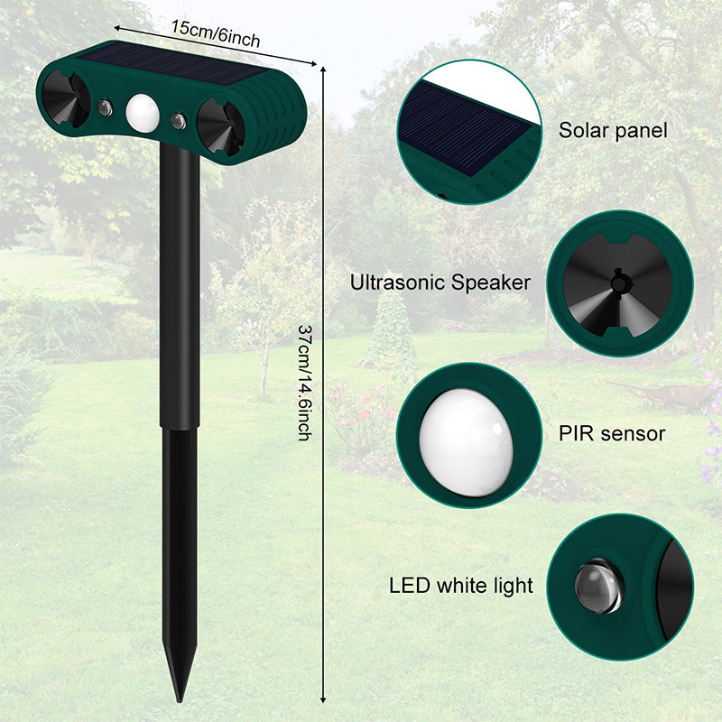 Solar motion sensor outdoor alarms for deterrence