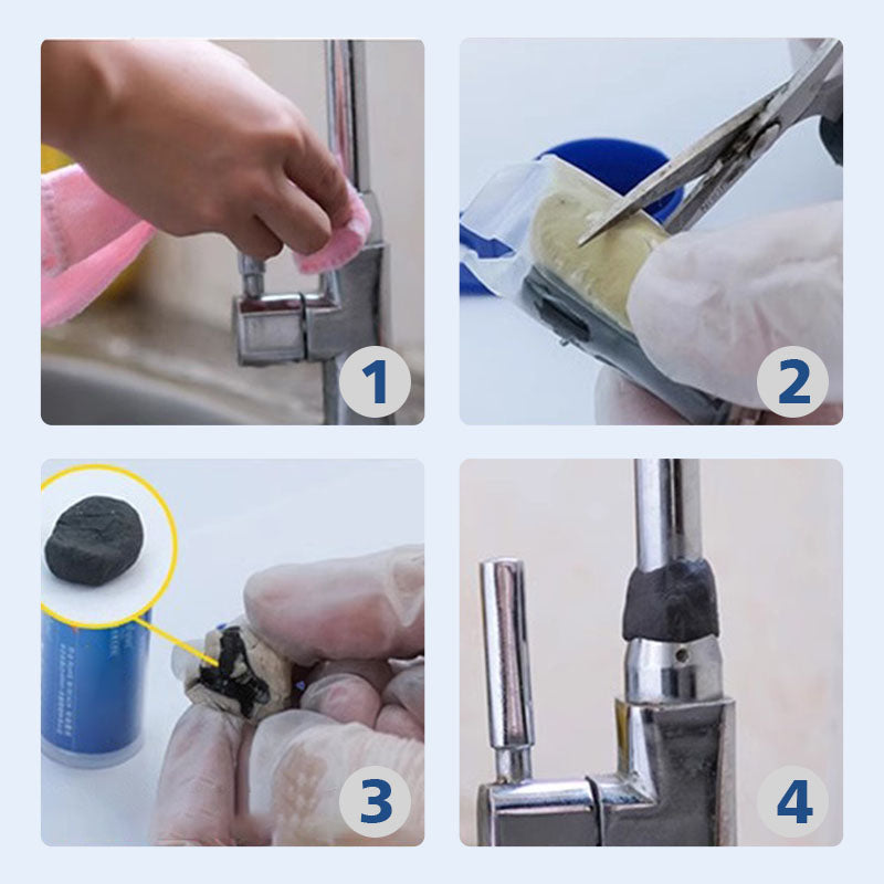 Quick repair rod for metal and plastic