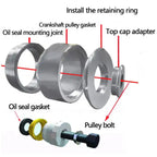 Portable tool set for removal of cam and crankshaft seals