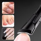 Powerful Angled Nail Clippers with Wide Mouth and Anti-Splash