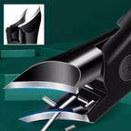 Powerful Angled Nail Clippers with Wide Mouth and Anti-Splash