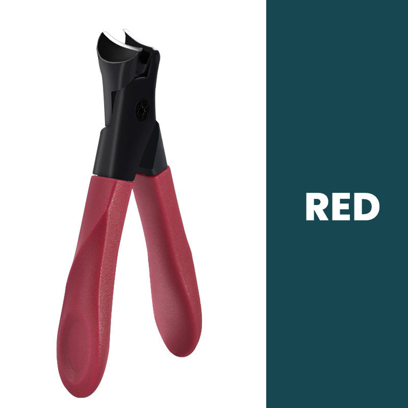 Powerful Angled Nail Clippers with Wide Mouth and Anti-Splash